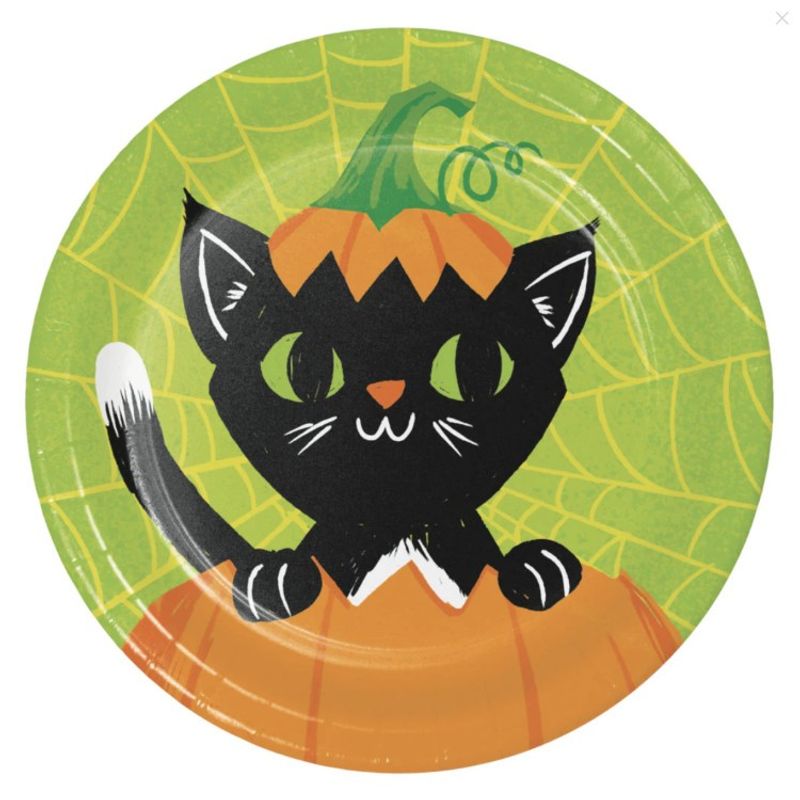 Pappersassietter Färgglad Halloween