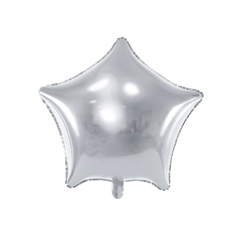 Folieballong Stjärna Silver