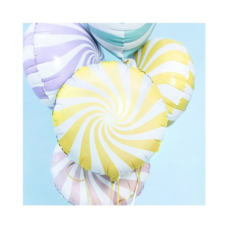 Folieballong Karamell 35 cm Gul