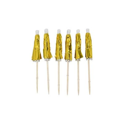 Parasoll Partypicks Guld