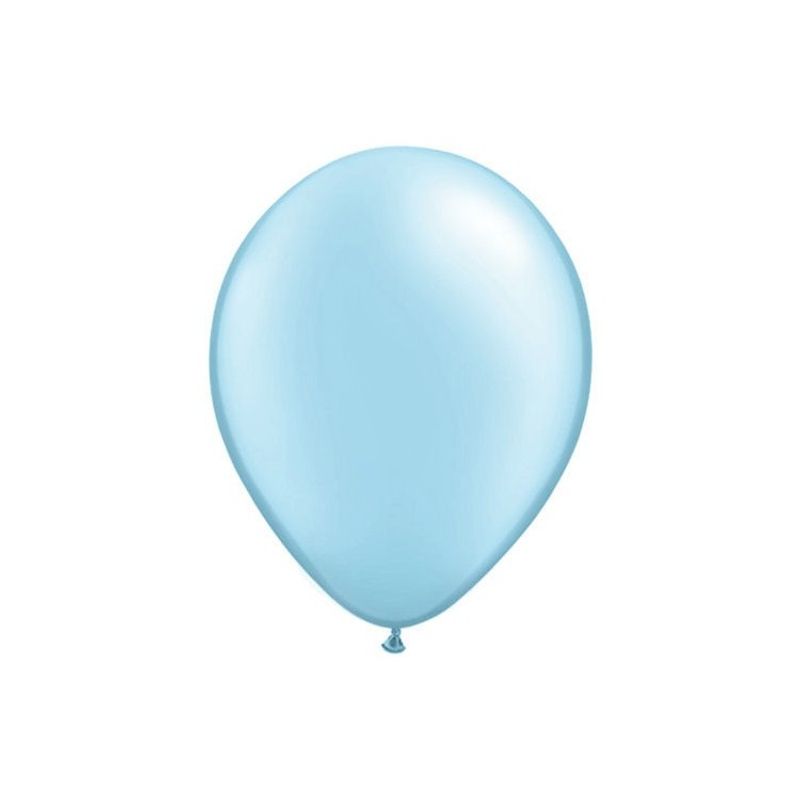 50 pack Ballonger Ljusblå Metallic