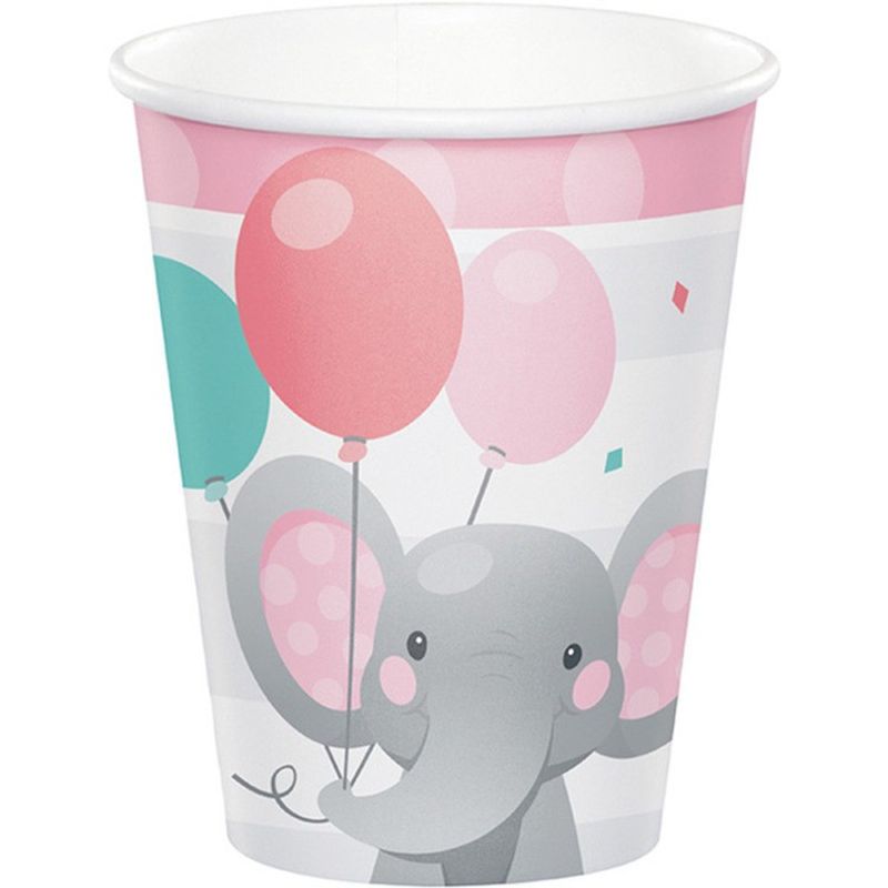 Pappersmuggar Bedårande Elefant Rosa