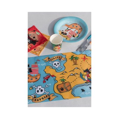 Papperstallrikar Barnkalas Pirattema 10-pack