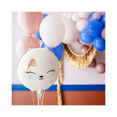 Folieballong Katt vit