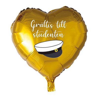 Ballongbukett Student guld