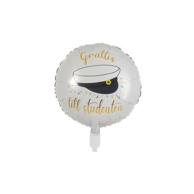 Ballongbukett Grattis till Studenten blå/gul