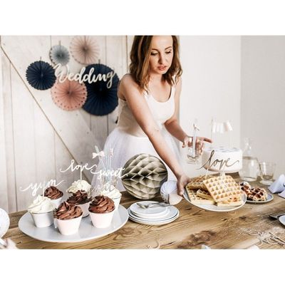 Cake Topper Love Silver