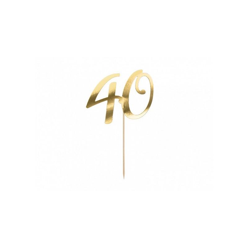 Tårtdekoration 40 år