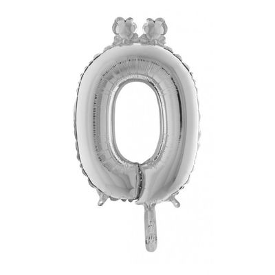 Bokstavsballong Silver 35 cm