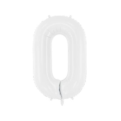 Sifferballonger vit, 86 cm