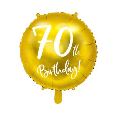 Folieballong Guld 70 år