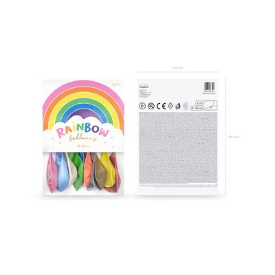 Ballongmix Rainbow 10 olika färger