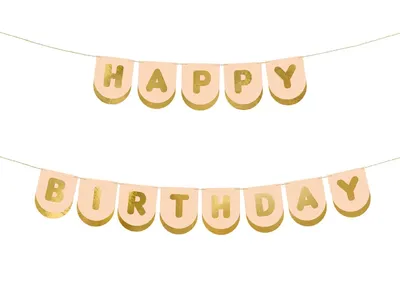 Giralng Happy Birtday, 150x30cm