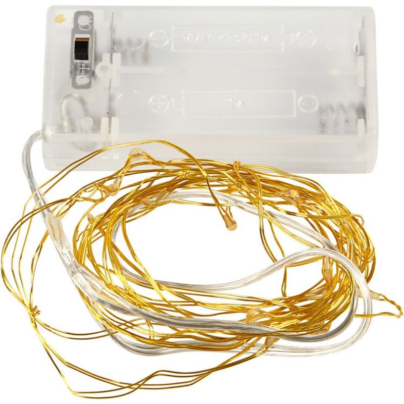 LED Ljusslinga guld