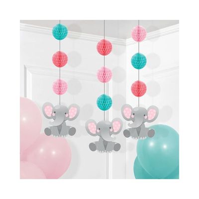 Girlanger Bedårande Elefant Rosa