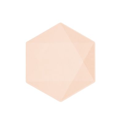 Tallrikar Aprikos Hexagon, Vert Decor