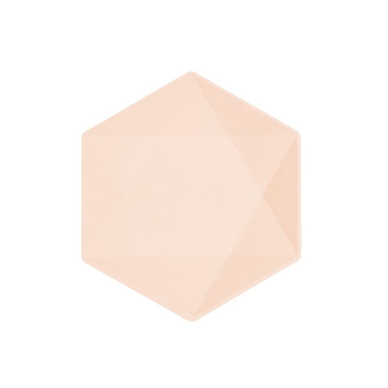 Tallrikar Aprikos Hexagon, Vert Decor