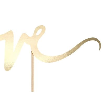 Cake Topper Love Guld