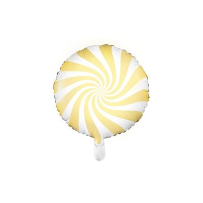 Folieballong Karamell 35 cm Gul