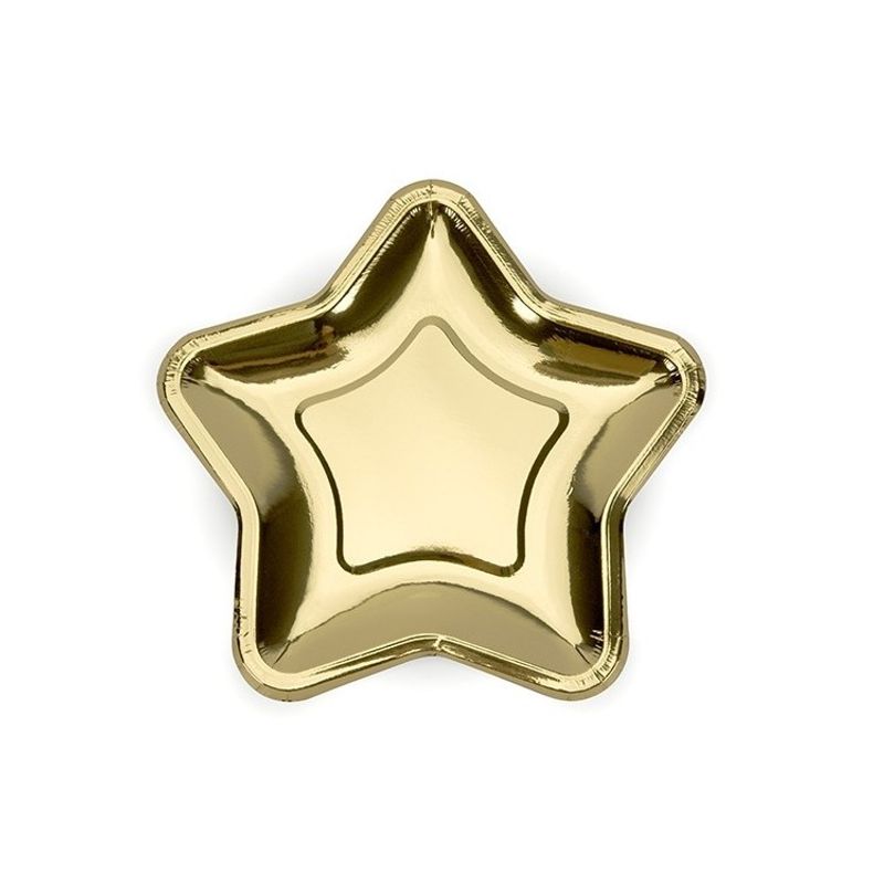 Pappersassietter Stjärna Guld