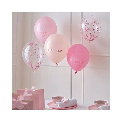Ballongbukett Rosa