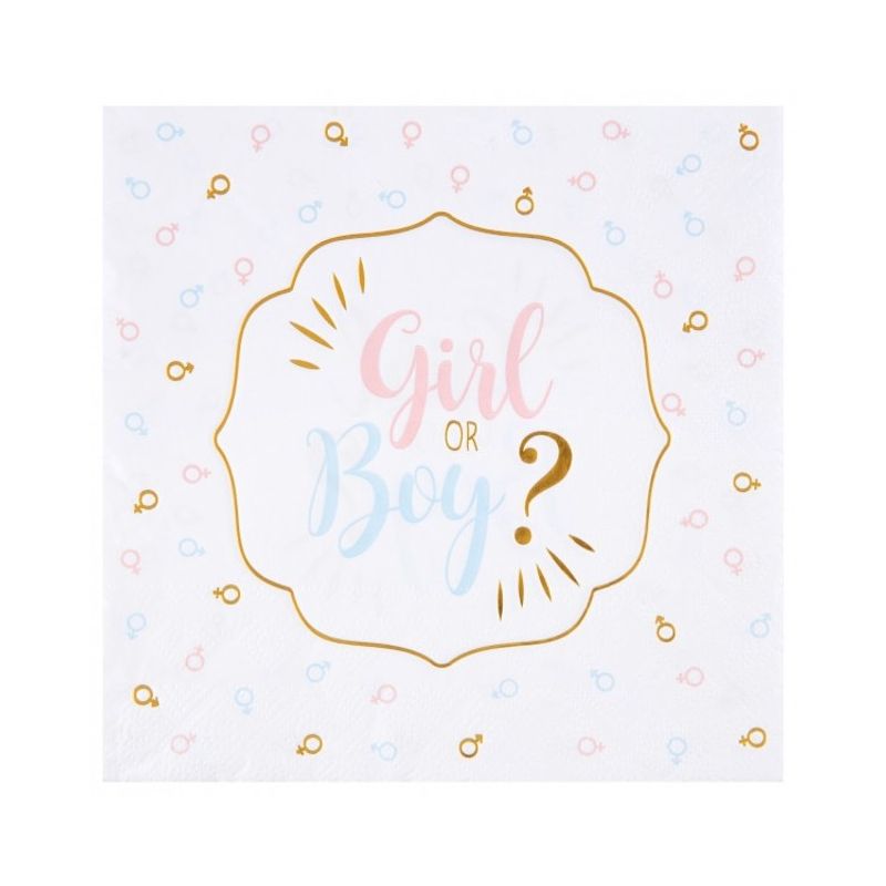 Servetter Gender Reveal 20-pack