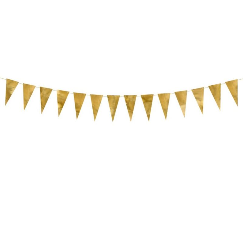 Flaggirlang Mini Guld