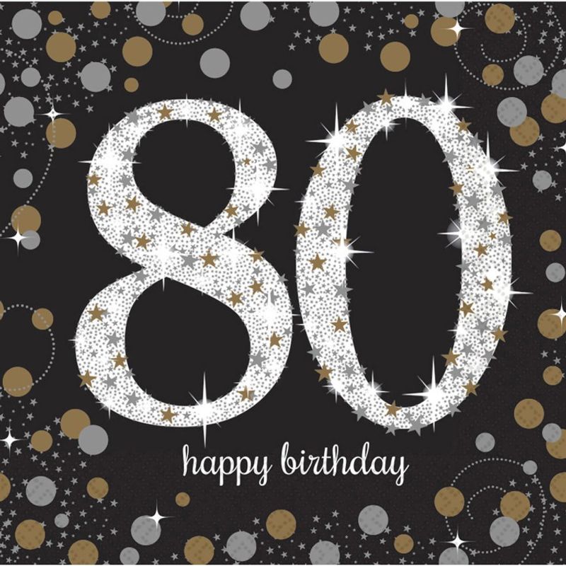 Servetter Sparkling 80 år