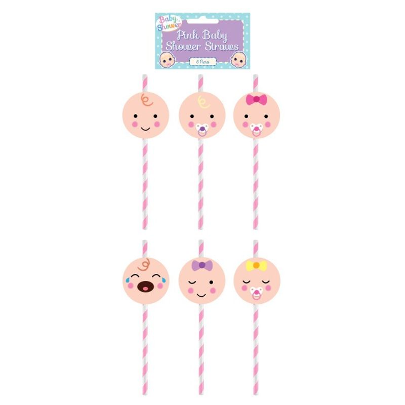 Cake pop pinnar, sugrör Babyflicka