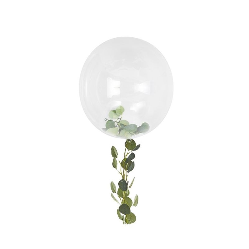 Jätteballong med gröna blad