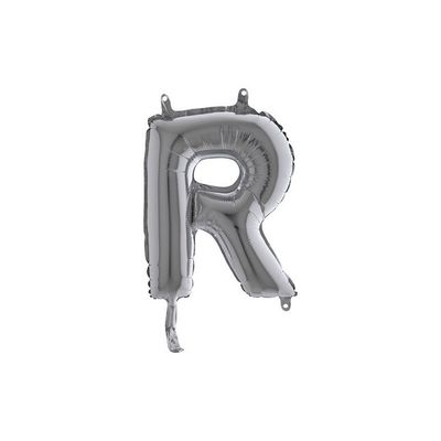 Bokstavsballong Silver 35 cm