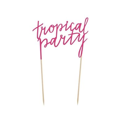 Cake topper Tropical
