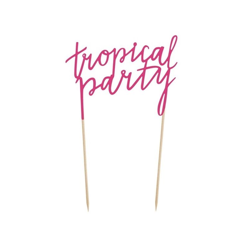 Cake topper Tropical