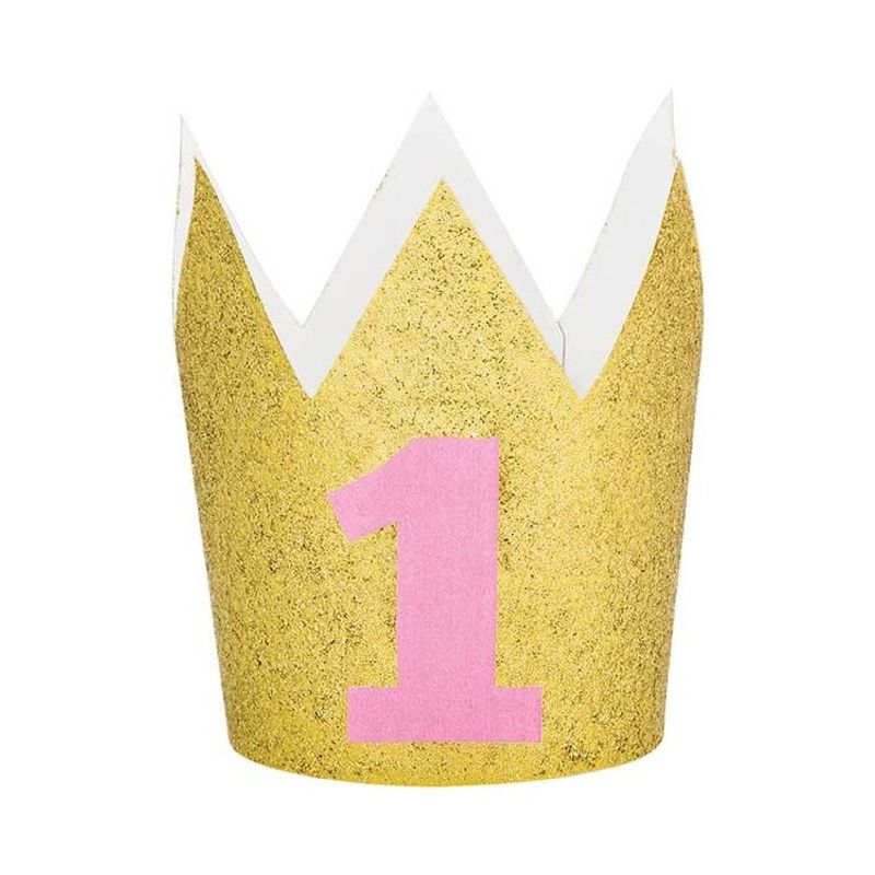 1 års hatt Krona Rosa