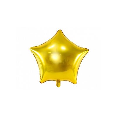 Folieballong Stjärna Guldmetallic