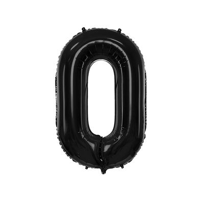 Sifferballonger Svart, 86 cm