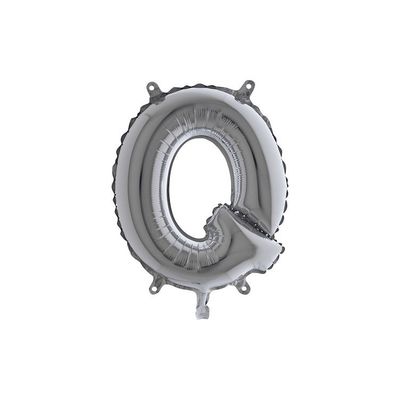 Bokstavsballong Silver 35 cm