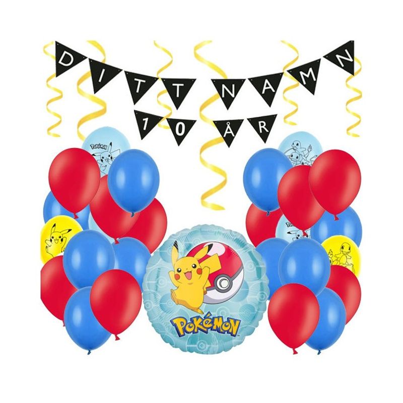 Personligt dekorationskit Pokémon kalas