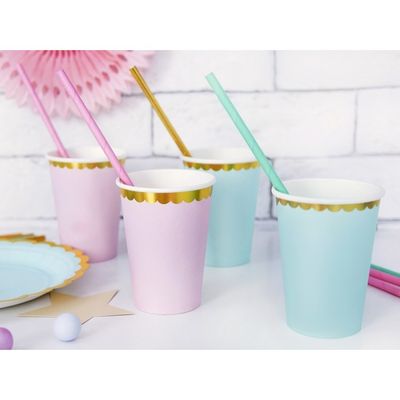 Mugg Rosa med Guldkant