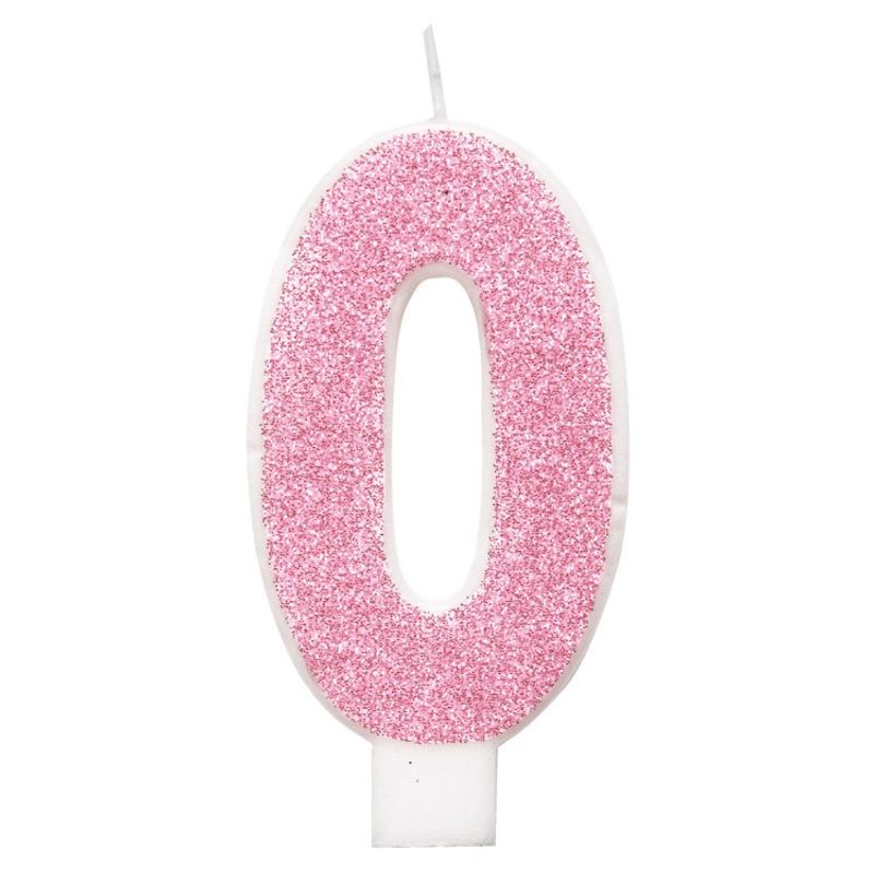 Tårtljus 0 Rosa