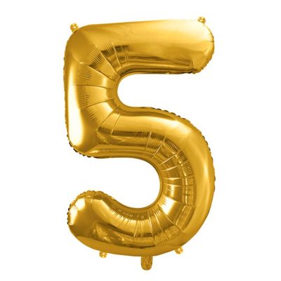 Sifferballonger Guld, 86 cm