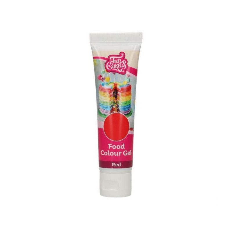 Geléfärg Röd