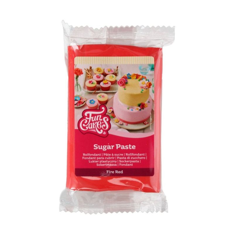 Sockerpasta, Sugarpaste Röd