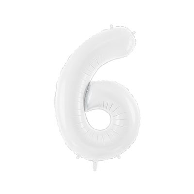 Sifferballonger vit, 86 cm