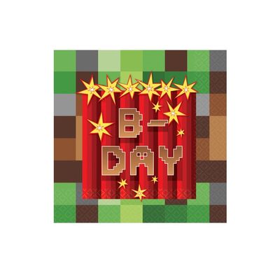 Kaffeservetter Minecraft TNT Kalas 16-pack