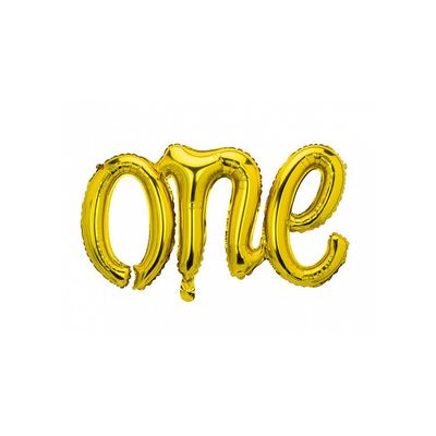 Folieballong "One" Guld