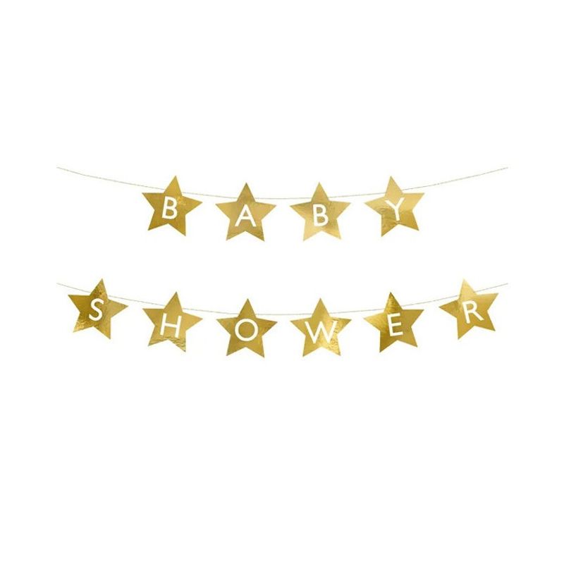 Girlang Babyshower Guld