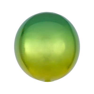 Rund Folieballong Limegrön