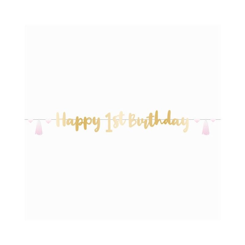 Girlang Happy 1st Birthday - Rosa