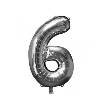 Sifferballonger Silver, 86 cm